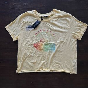 Buffalo David Bitton Jackie Crew Neck Printed Top Size Medium Women